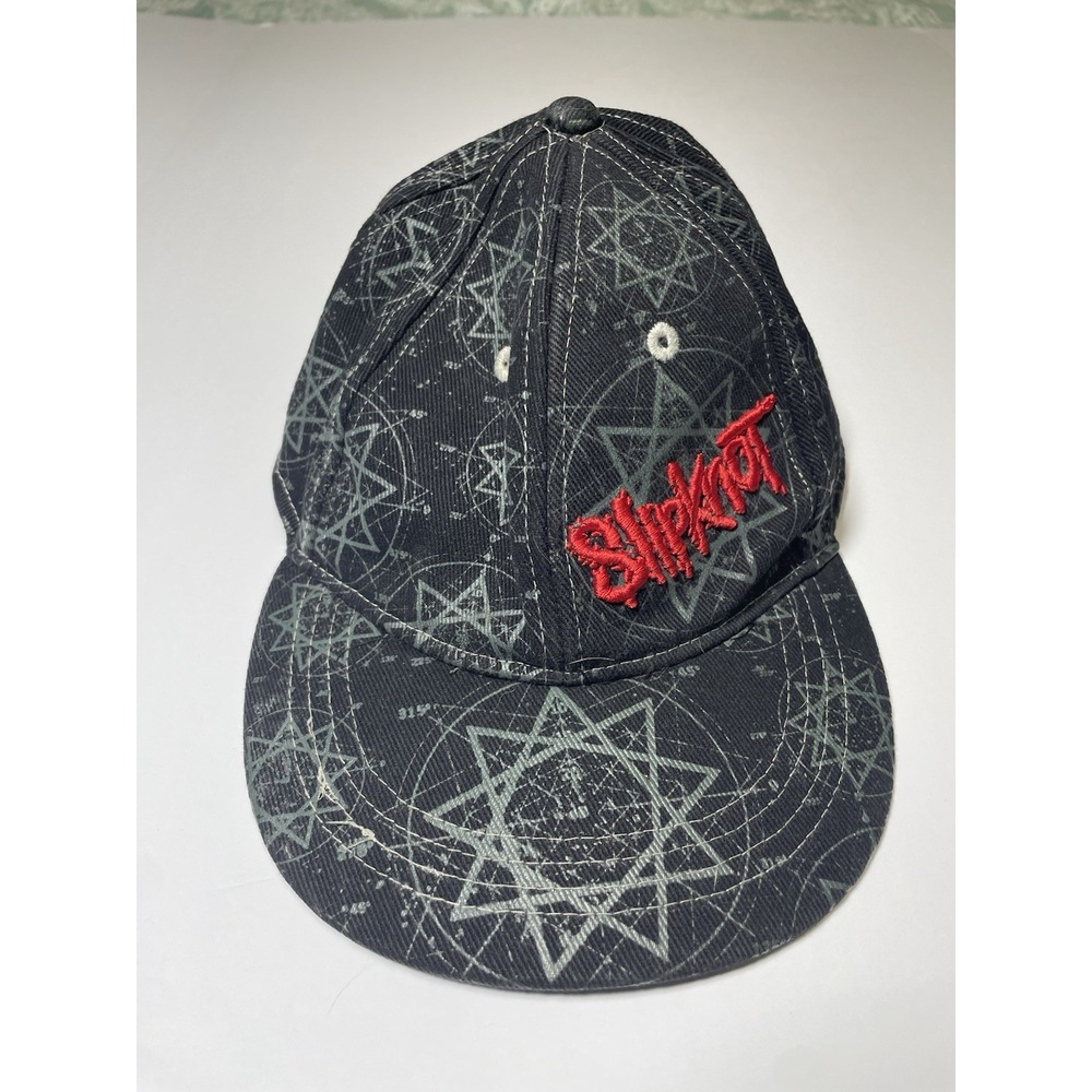 Vintage Y2K Slipknot All Hope Is Gone Tour Stretch Fit Hat Fits L/XL RARE